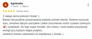 Gosia Kozieł - opinia